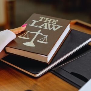 The brown book of law showing the balance of justice