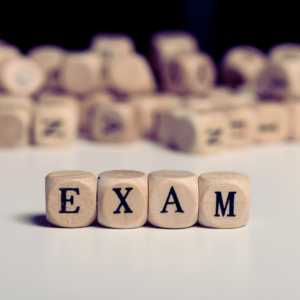 letter blocks spelling exam
